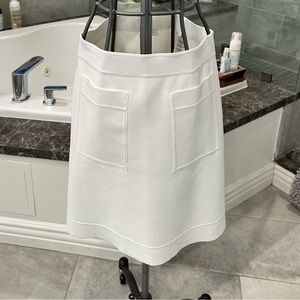 Sandro size 3 white A line stretch skirt
